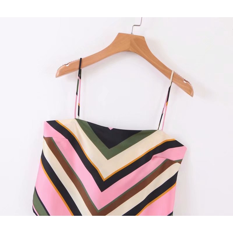 Áo Nữ Không Tay Họa Tiết Sọc Phong Cách Âu Mỹ Thời Trang Cá Tính | BigBuy360 - bigbuy360.vn