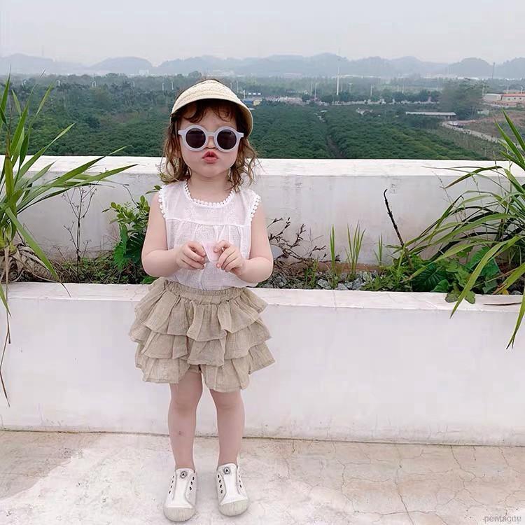 Chân váy lưới xòe nhiều tầng xinh xắn thời trang cho bé gái