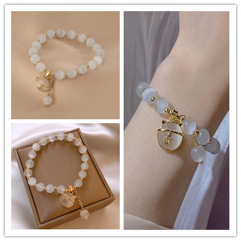 Vòng Tay Đá Ngọc Bích Thời Trang Cho Nữ