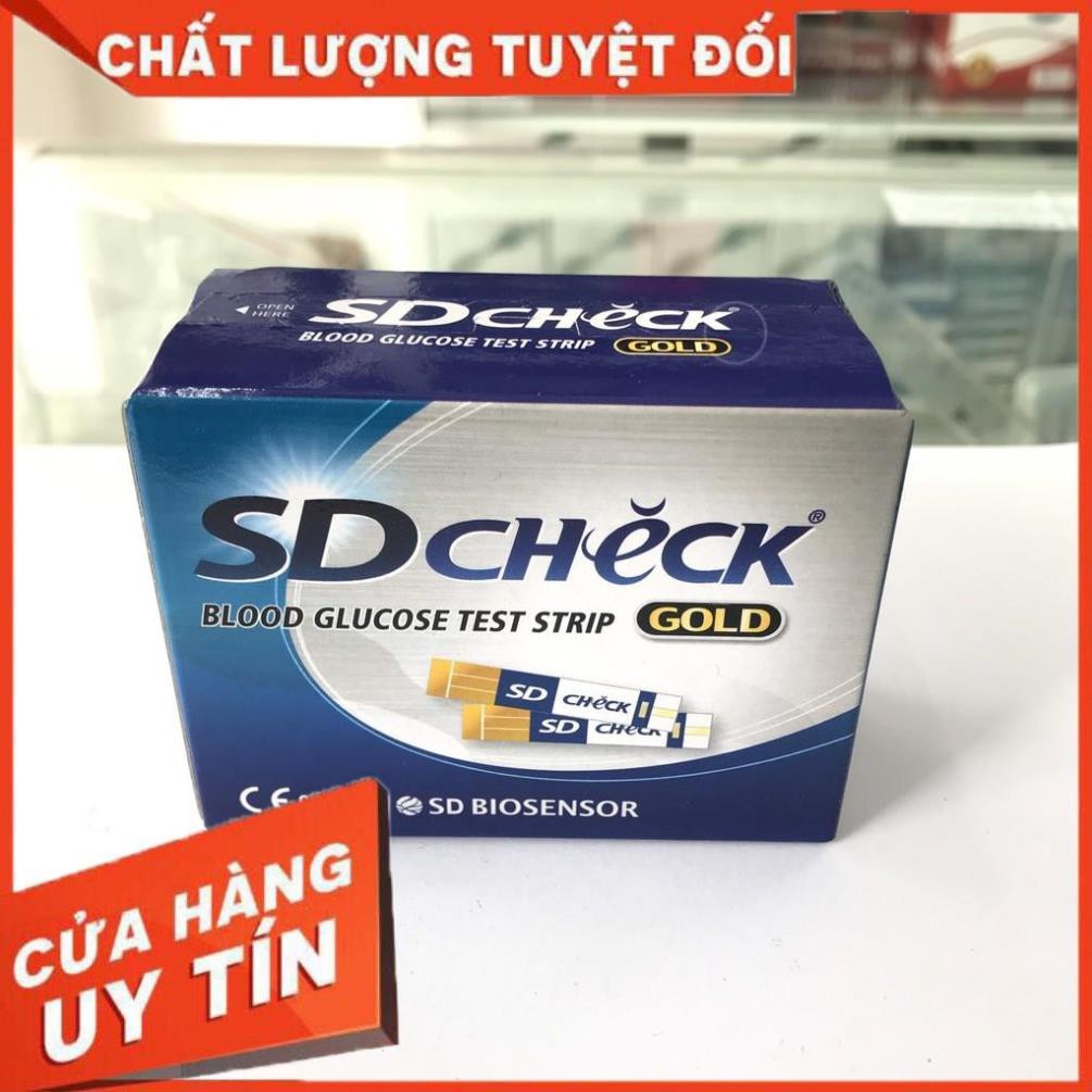 Que thử đường huyết SD check hộp 50 que