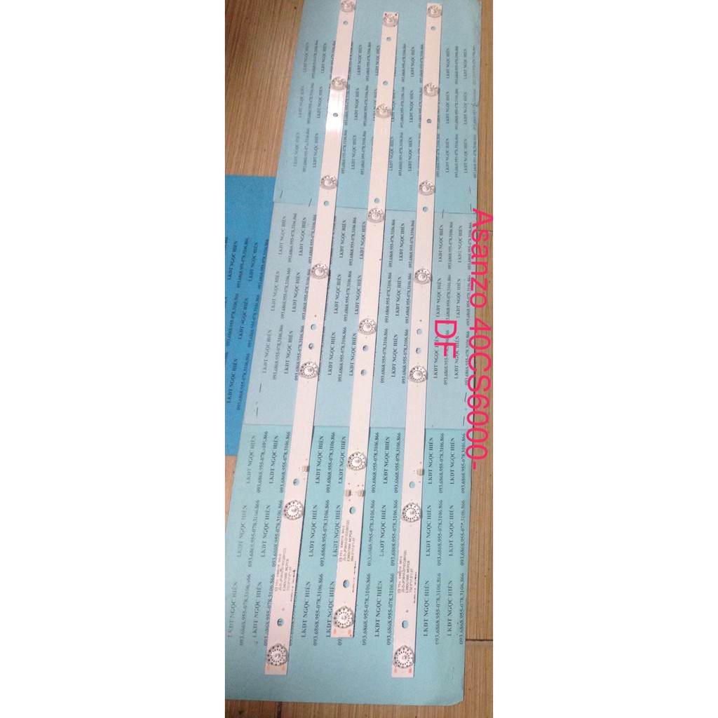 LED TIVI ASANZO 40CS6000_DF_DU_S880( 1 Máy 3 Thanh - 2 Thanh 7 Bóng- 1 Thanh 6 Bóng)