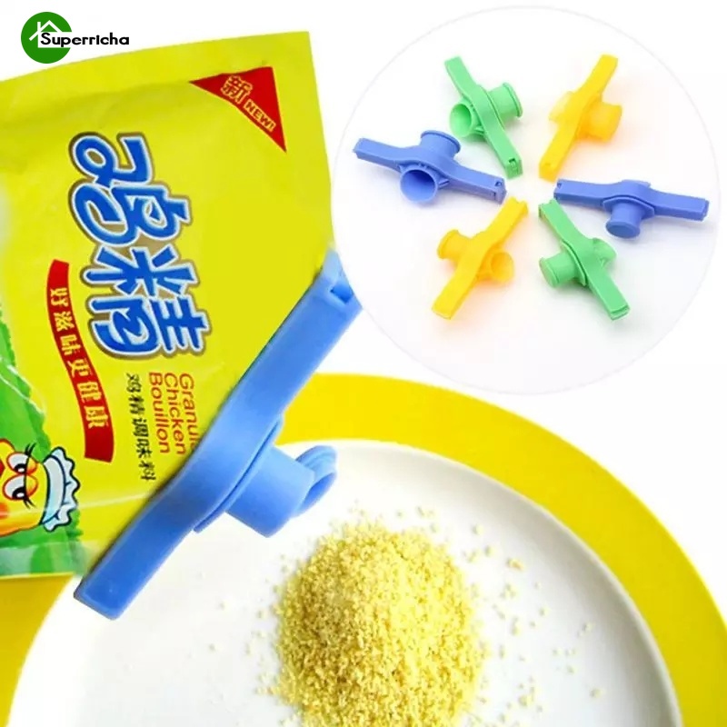 Kẹp Miệng Túi Thực Phẩm Chống Ẩm Chống Ẩm Có Vòi Rót Kích Thước Nhỏ Gọn Mới