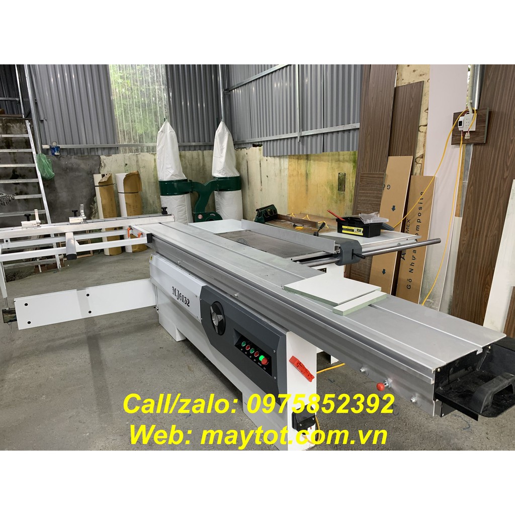 Máy cưa bàn trượt MJ6132 + máy hút bụi 3kW