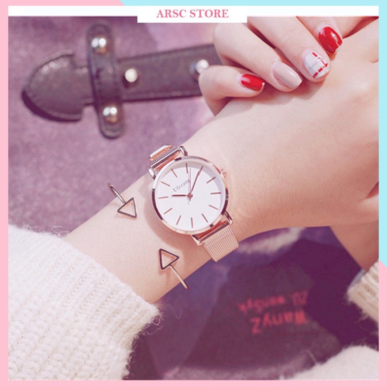 đồng hồ đeo tay nữ Ulzzang dây nhuyễn mềm mại nữ tính