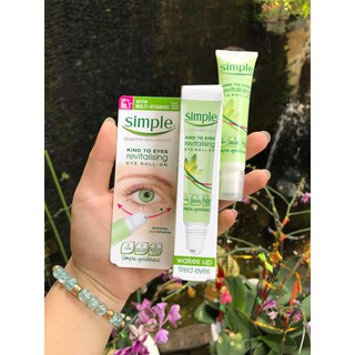 Thanh lăn trị quầng thâm, bọng mắt Simple Revitalising Eye Roll-On