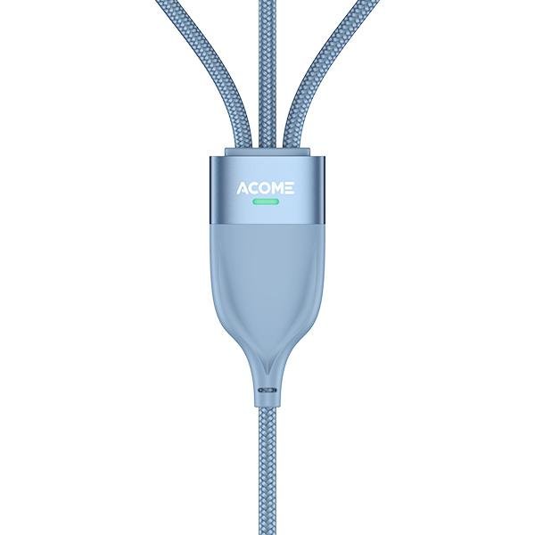 Cáp sạc nhanh 3 trong 1 thiết kế mới ACOME ACY-012 Xanh dương