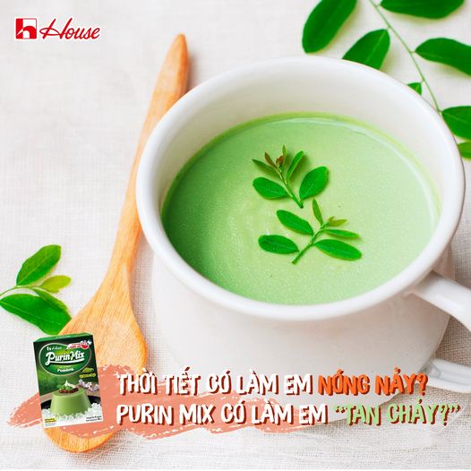 Bột làm bánh Pudding PurinMix vị Matcha Nhật