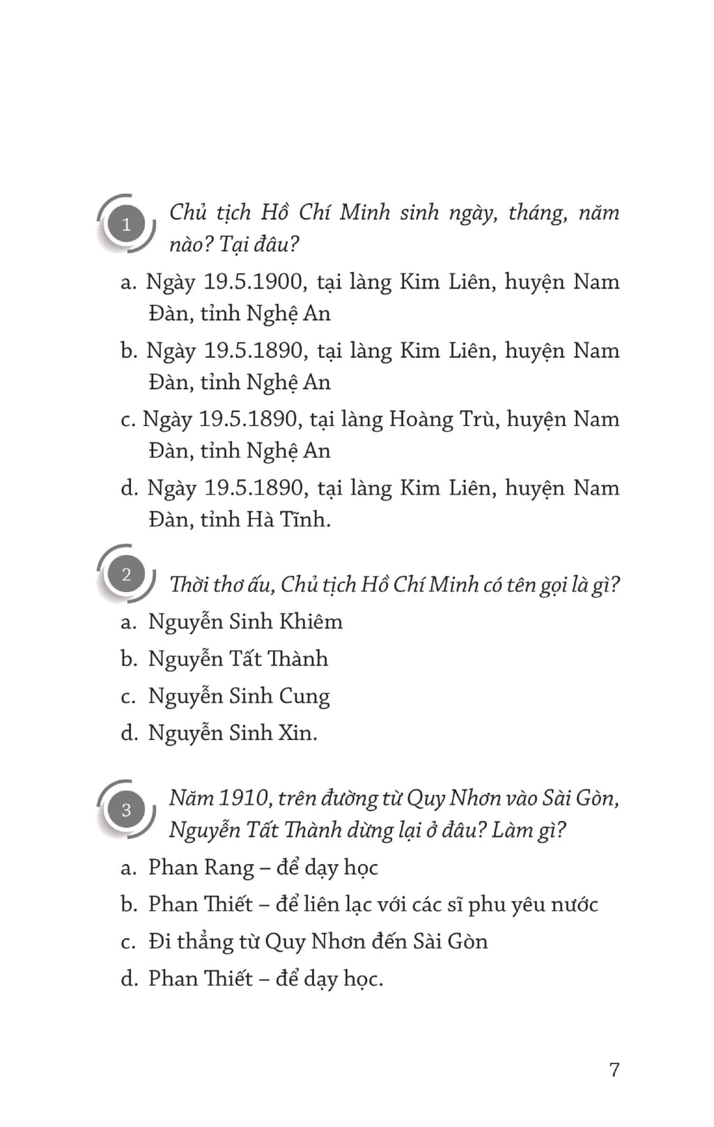 Sách Những Câu Đố Trắc Nghiệm Về Lịch Sử Dân Tộc Và Lịch Sử Cách Mạng Việt Nam Từ Năm 1930 Đến Nay | BigBuy360 - bigbuy360.vn