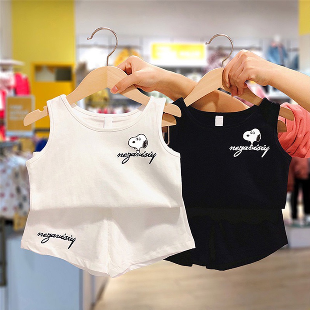 Bộ Ba Lỗ Cho Bé, Bộ Sát Nách Hình Chú Chó Chất Cotton Cao Cấp Cho Bé Từ 7-28kg - LILA KIDS