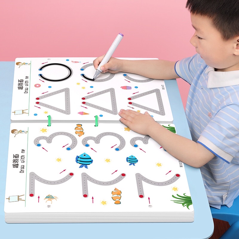 (bao giá rẻ nhất) học liệu cầm bút cho bé 2-6 tuổi