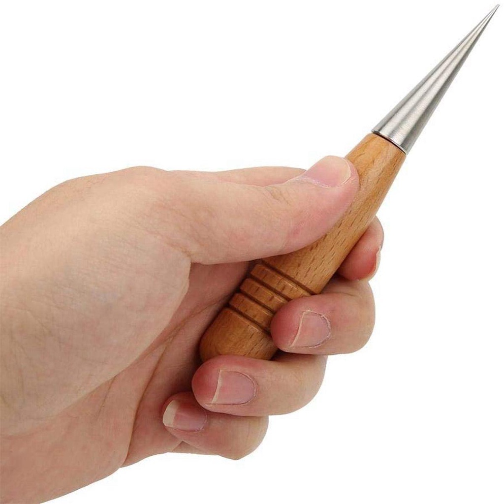 Bút Trang Trí Cappuccino Bằng Thép Không Gỉ Tay Cầm Bằng Gỗ Tiện Dụng DIY