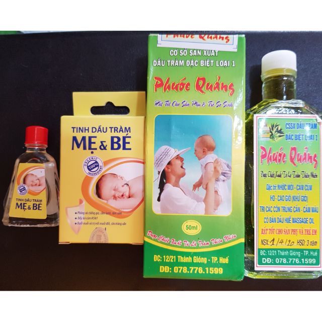 Tinh Dầu Tràm Bé Thơ 50ml, Dầu Tràm Cho Mẹ Và Bé