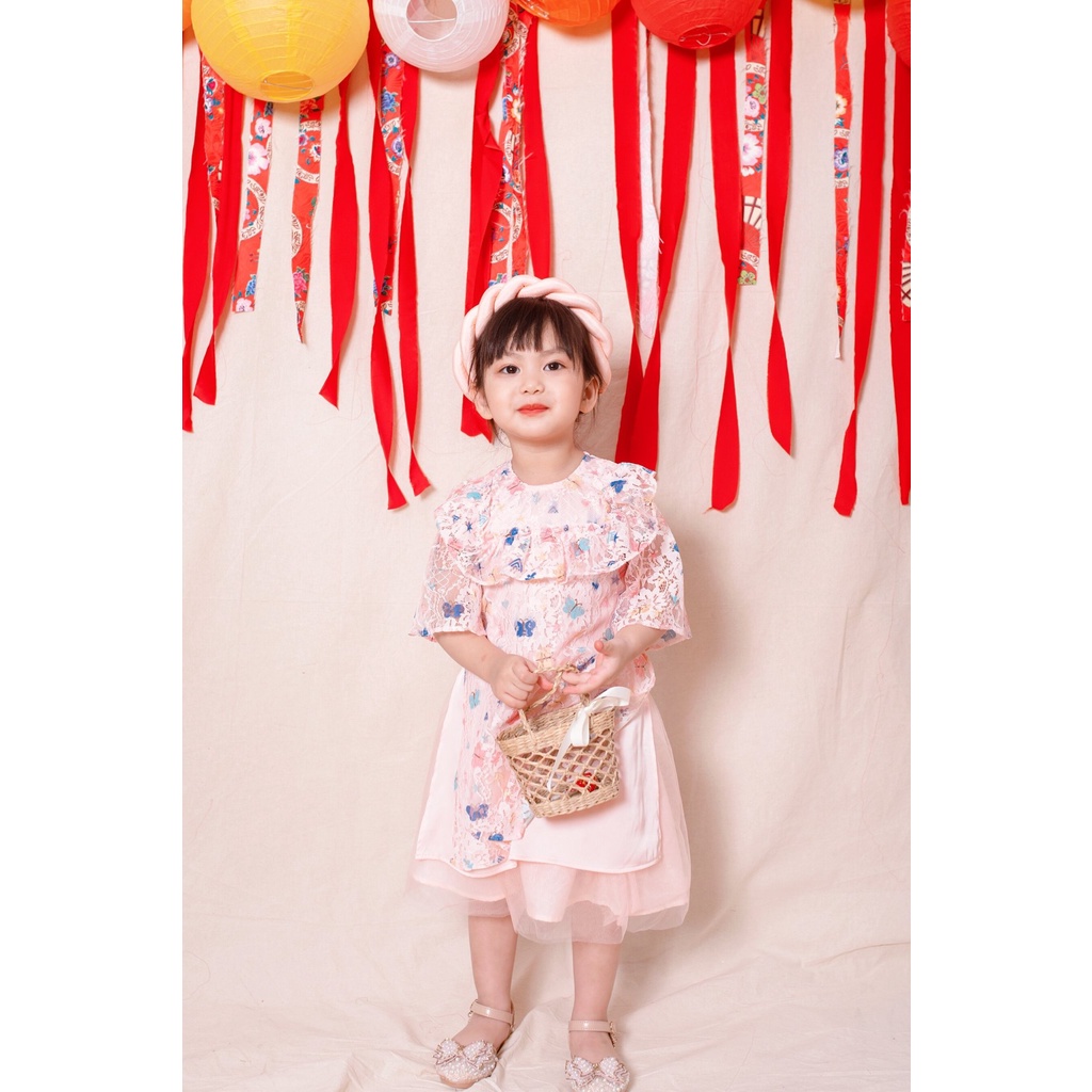 ÁO DÀI HỒNG ĐIỆP