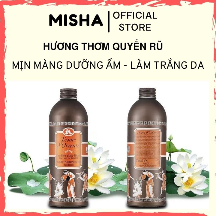 Sữa tắm tesori hương nước hoa CHÍNH HÃNG Ý hương hoa sen 500ml