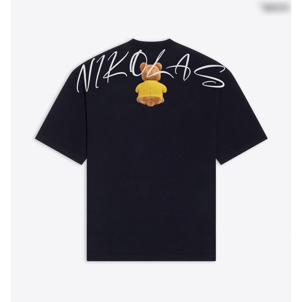 Áo thun tay lỡ, cồ tròn cho bé và gia đình họa tiết Niko Las vải cotton mềm mịn, thoáng mát – Sammy_VN