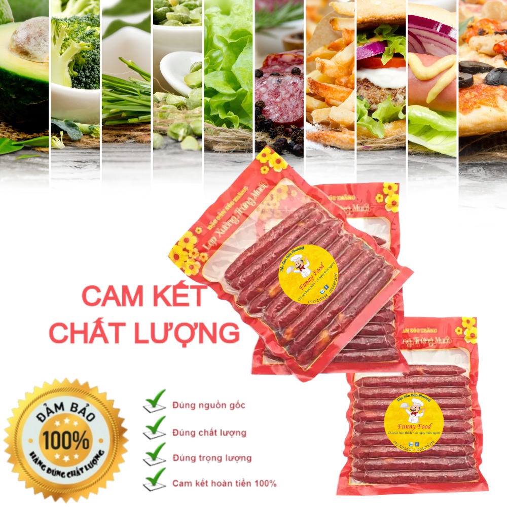 Lạp Xưởng Tôm Trứng Muối - Đặc Sản Sóc Trăng 500g - FunnyFood | BigBuy360 - bigbuy360.vn