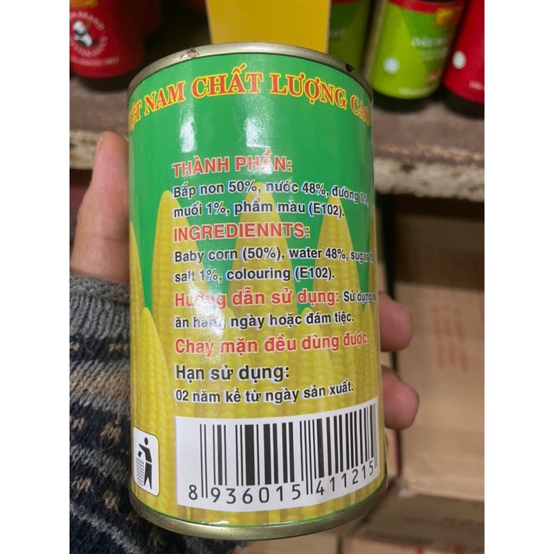 Bắp non đóng lon 425g