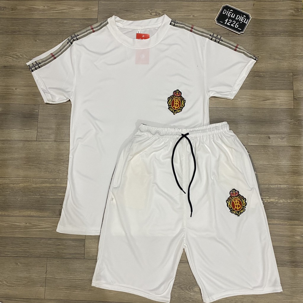 BỘ ĐỒ NAM BỘ HÈ NAM THỂ THAO HỌA TIẾT HUY HIỆU ĐỎ KẺ VIỀN kèm ảnh thật | BigBuy360 - bigbuy360.vn