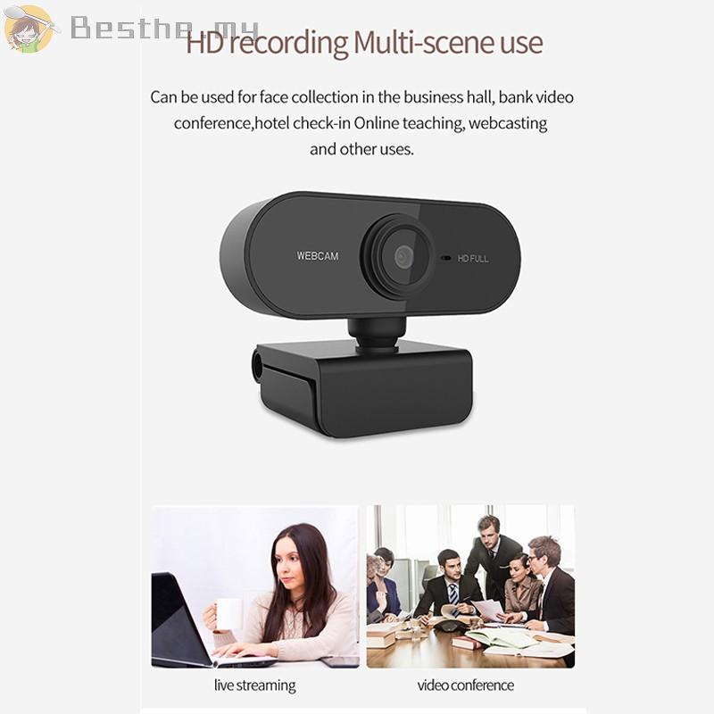 Webcam 1080p Hd Tích Hợp Micro Có Thể Điều Chỉnh 360 Độ Tiện Dụng Cho Máy Tính / Laptop | BigBuy360 - bigbuy360.vn