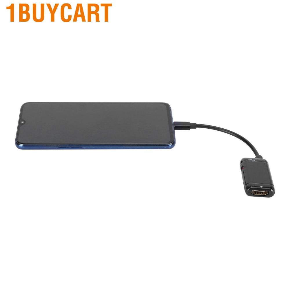 1buycart Type-C To HDMI Adapter HDTV TV 1080P HD Converter Micro USB For Phone Computer