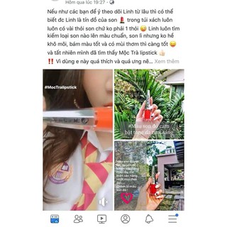 Son Mộc Trà Lipstick kèm dưỡg