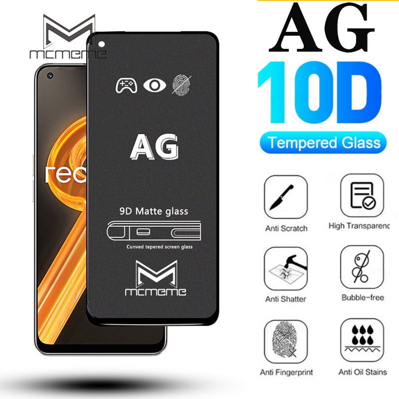 Kính cường lực AG chống vân tay cho OPPO Realme 9 Pro Plus 9i 8i 8 7 7i 6 6i 5 3 Pro 5i 5s 6s 5G