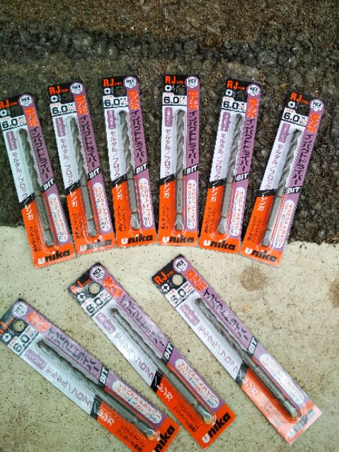 SV Mũi khoan tường Unika RJ 6mm chuôi lục