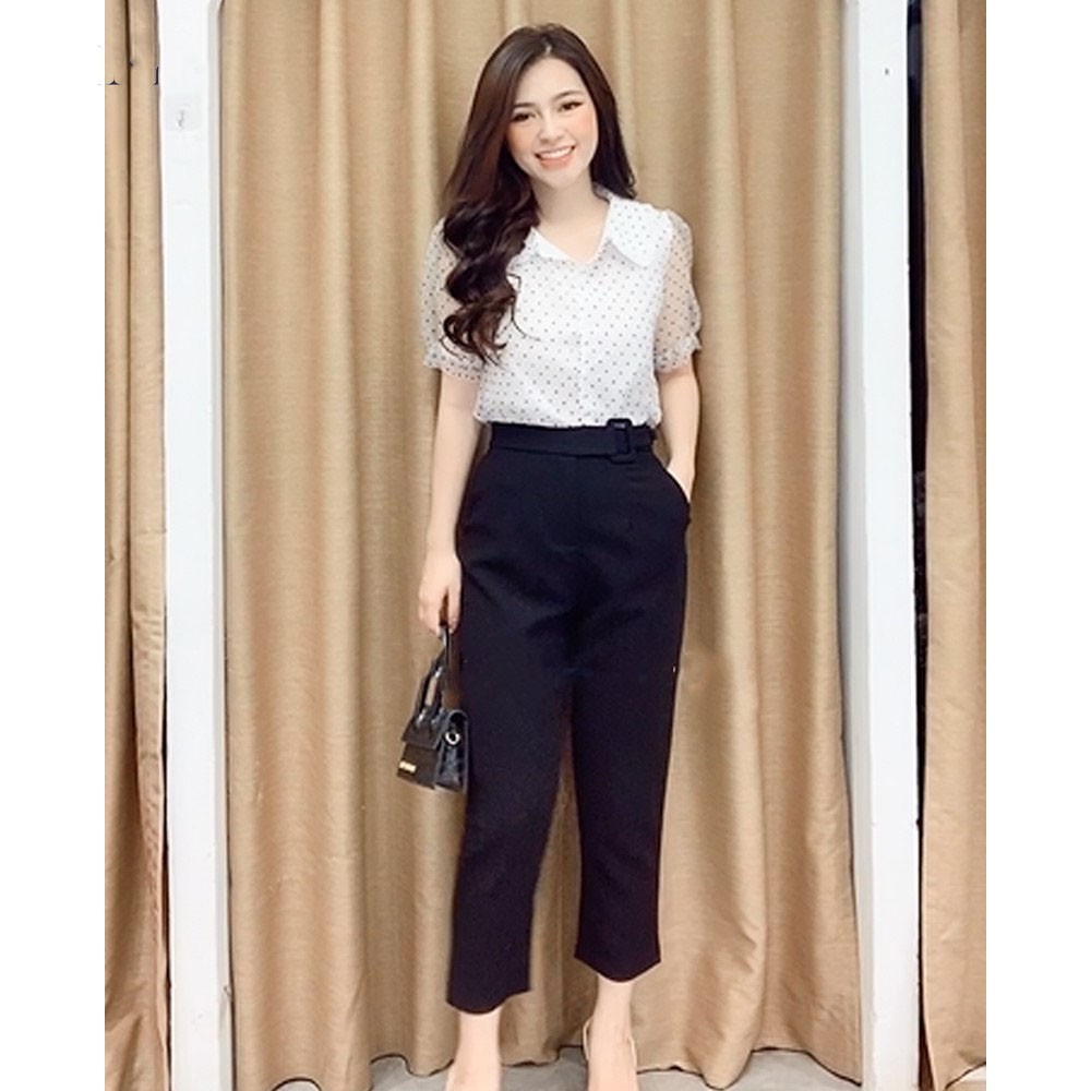 Quần baggy nữ 3 màu Liin clothing đủ màu, đủ size quần nữ công sở basic thanh lịch, trẻ trung Q3075 | BigBuy360 - bigbuy360.vn