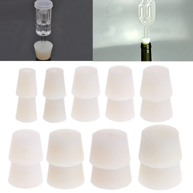 Nút Silicon đậy chai rượu có lỗ tiện lợi