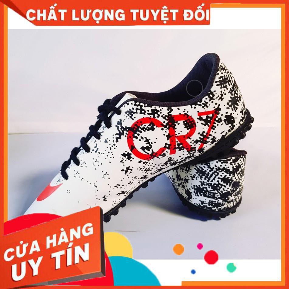 Giày đá bóng CR7 loang -khâu full-sấn nhân tạo