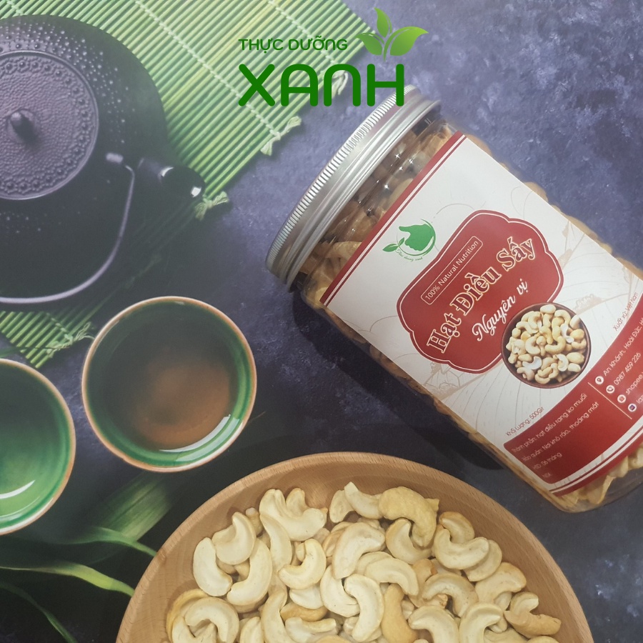 Hạt Điều Sấy Chín Nguyên Vị Bình Phước Sạch Vỏ / Hạt Điều Bình Phước Rang Không Muối - Thực Dưỡng Xanh