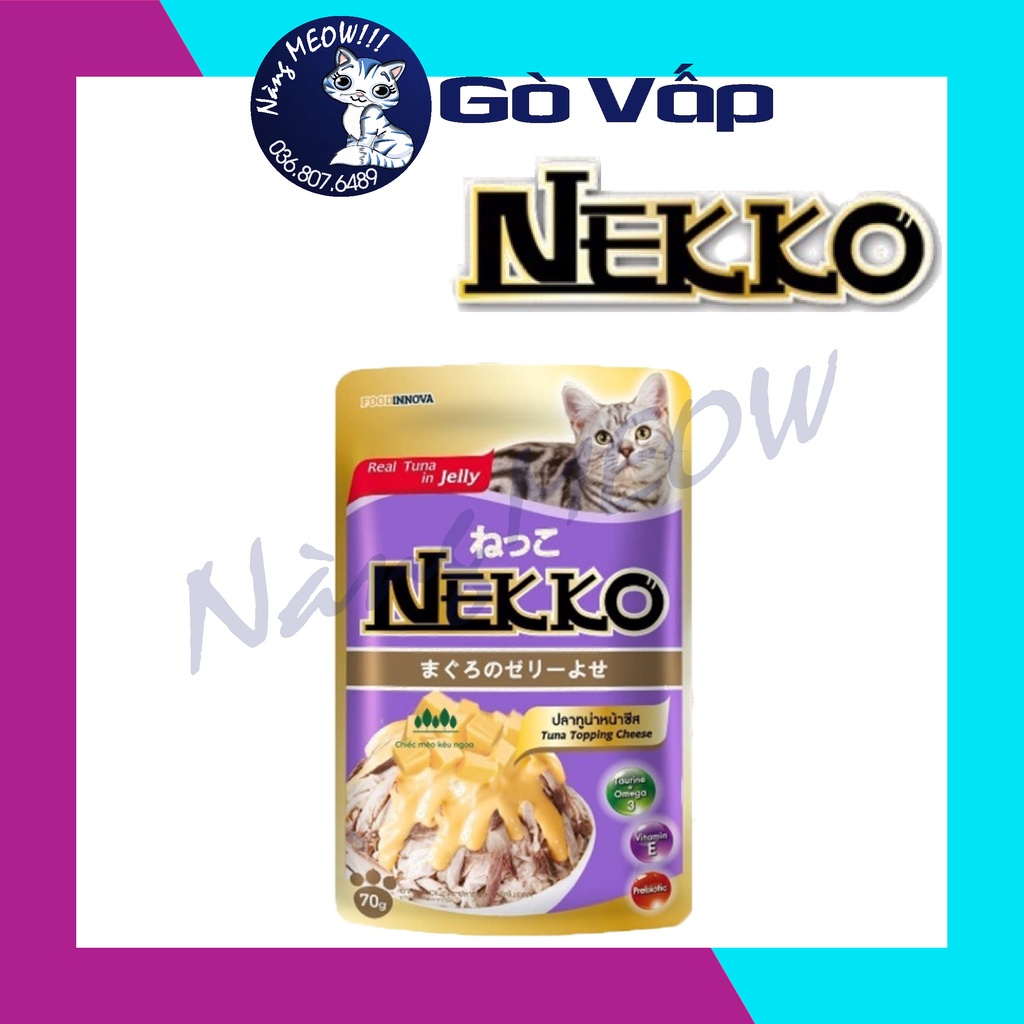 Pate Nekko Jelly Cho Mèo Hàng Nội Địa Thái Gói 70G - Nàng Meow