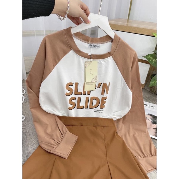 [HOTTREND] Set váy E321 phối áo phông chân váy, chất liệu cotton hàn xuất dư mềm mại tôn dáng | BigBuy360 - bigbuy360.vn