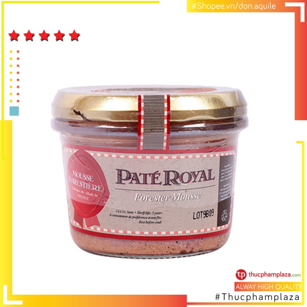 Pate Royal Thịt Hương Nấm Rừng 180g