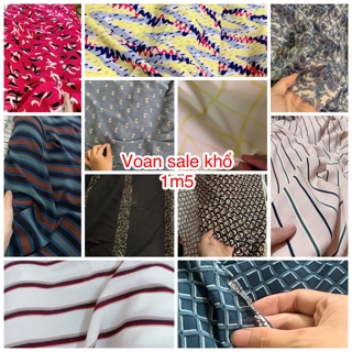 Voan sale các loại khổ 1m5