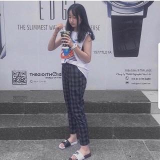 Quần baggy caro