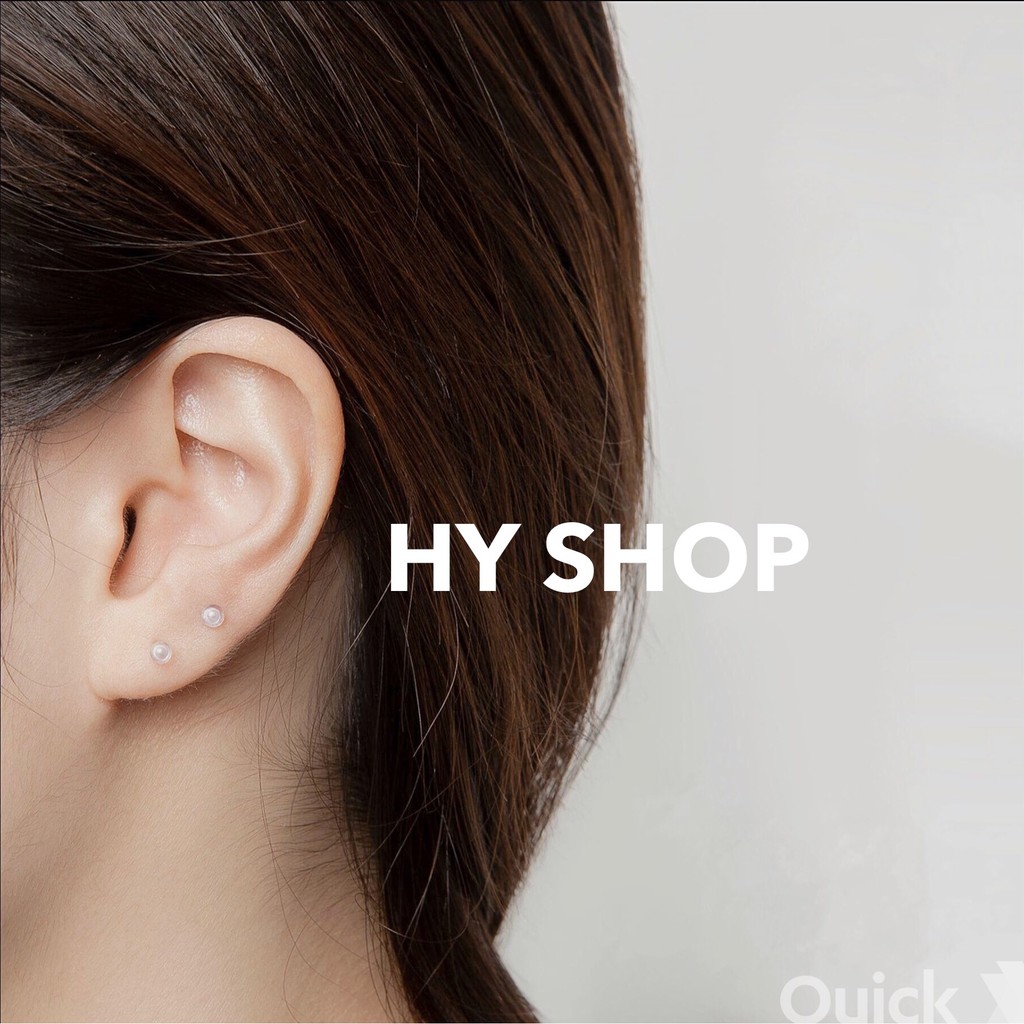 Khuyên tai trong suốt bông tai tàng hình cho cả nam và nữ - khuyên tai unisex BTS