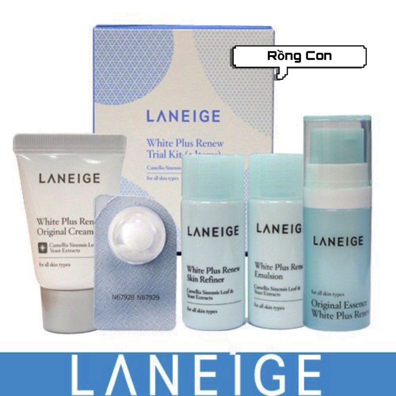 Bộ 5 món dưỡng da mini Laneige White Plus Renew Trial Kit
