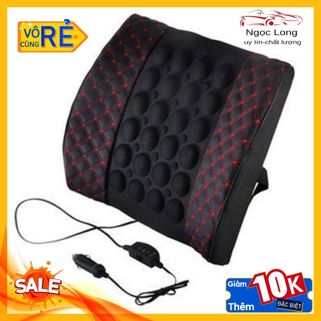 Đệm Massage Lưng Ô TÔ , XE HƠI Nguồn 12V ⚡️FREESHIP️⚡️ Giảm Đau Mỏi Lưng Cho Bác Tài Cắm Đầu Tẩu Ô Tô