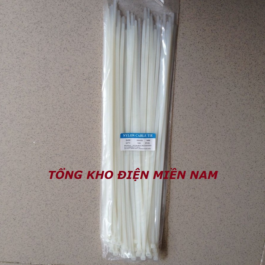 Dây rút nhựa 40cm, 50cm 4 tấc - 5 tấc (~ 85-90 sợi/bịch)