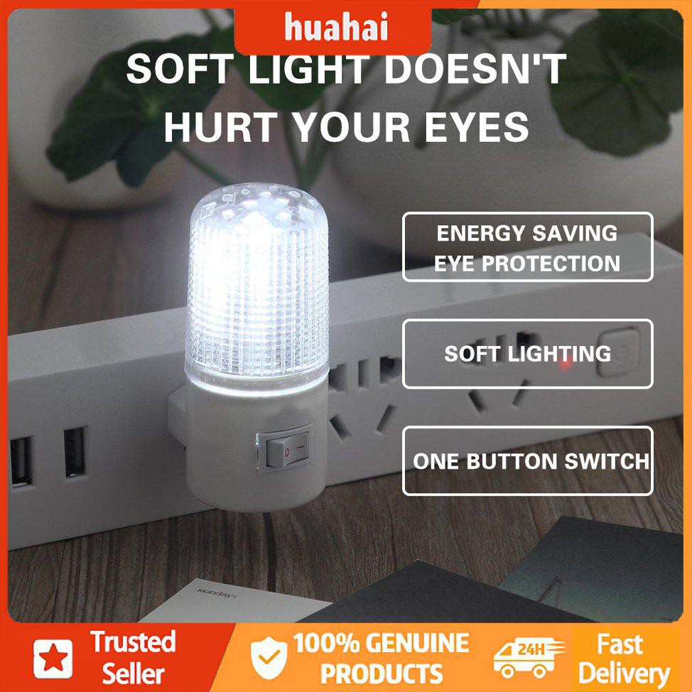 Đèn ngủ 4 LED treo tường phòng ngủ giắc cắm US 1W