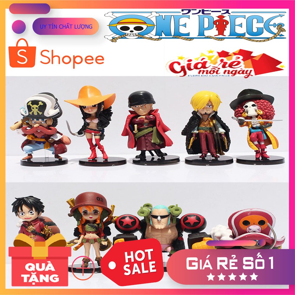 MÔ HÌNH ONEPIECE ĐỒ CHƠI LUFFY ĐẦY ĐỦ CÁC NHÂN VẬT TRONG TEAM LUFFY ONEPIECE ĐẢO HẢI TẶC SIÊU BỀN CỰC ĐẸP CHẤT LIỆU