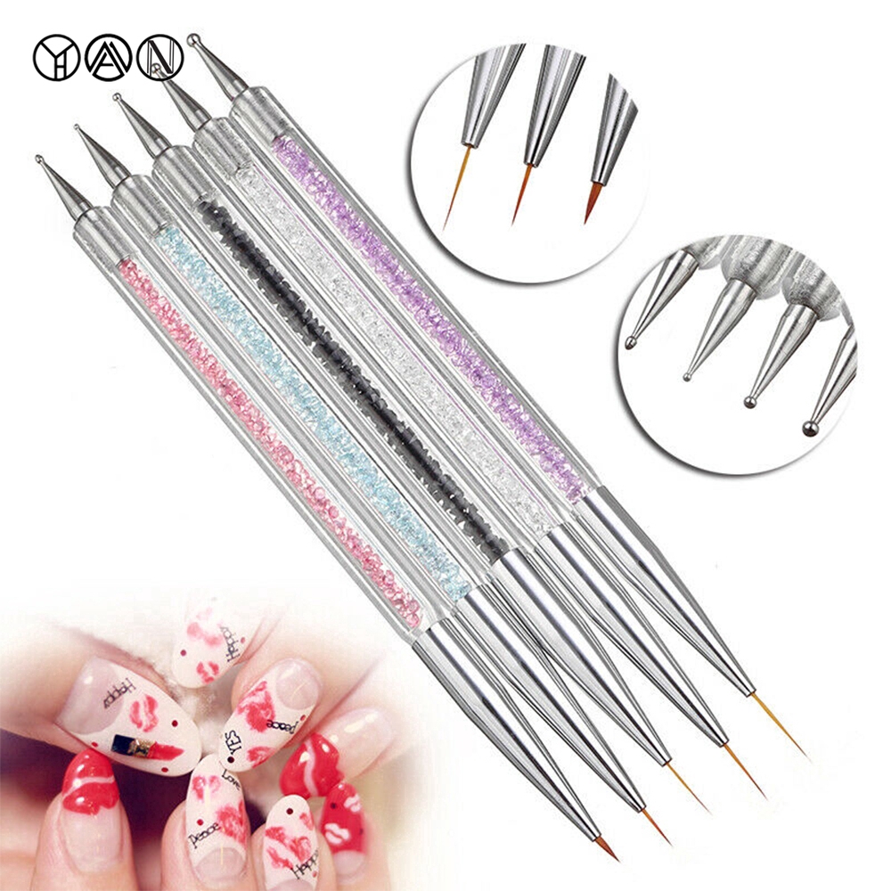 [Hàng mới về] Set 5 bút vẽ móng thiết kế 2 đầu cao cấp