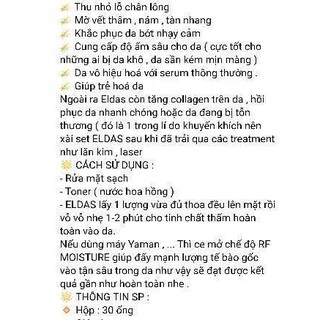 TẾ BÀO GỐC ELDAS CỦA HÀN QUỐC-80k 1 ống