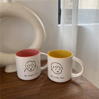 Cốc Sứ Cỡ Lớn Thiết Kế Xinh Xắn Đáng Yêu Dành Cho Cặp Đôi