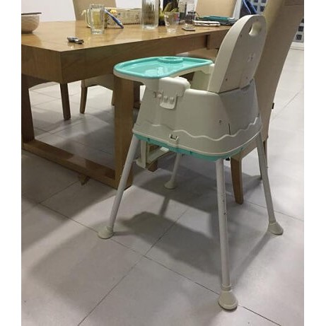 Ghế ăn dặm cho bé Hanbei đa năng, nâng hạ 3 cấp độ, có bánh xe