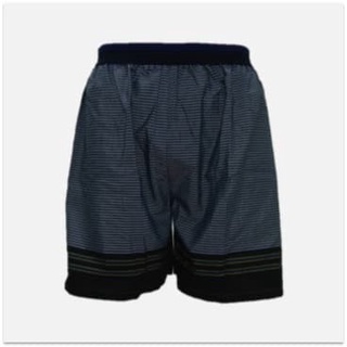 Quần lót boxer kẻ sọc ngắn màu xám size 81201-20