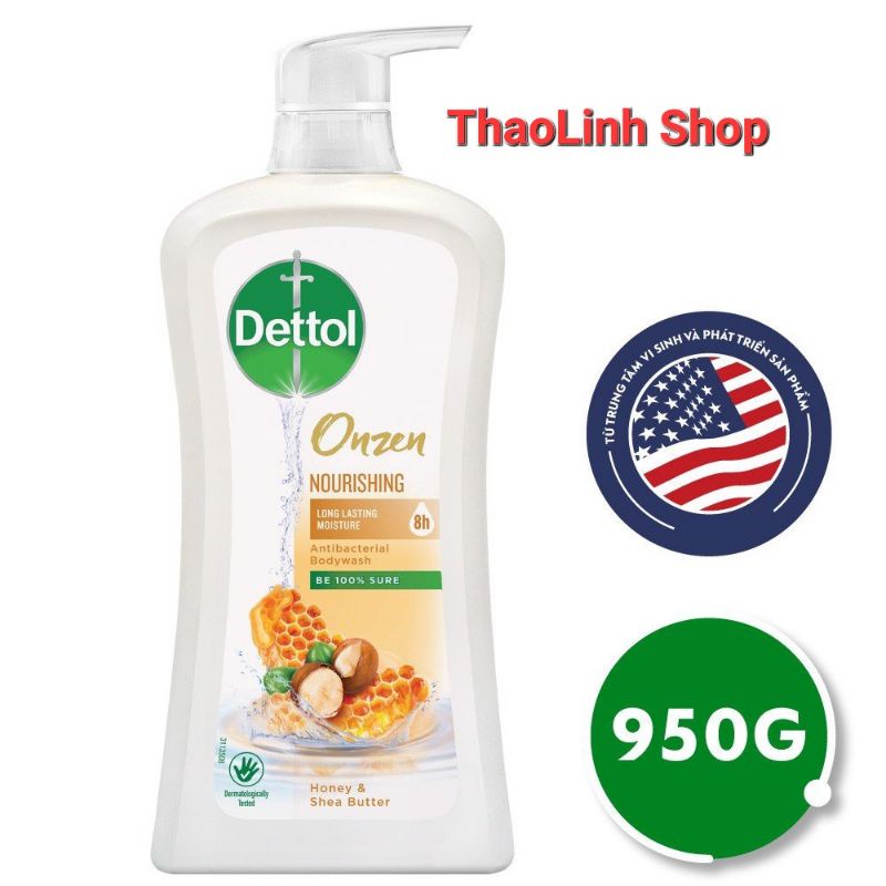 SỮA TẮM DETTOL KHÁNG KHUẨN  VÀ DƯỠNG THỂ – CHAI 950G