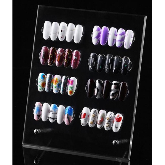Khung Mica Trưng Bày Mẫu Móng, Bảng Bày Móng Nail