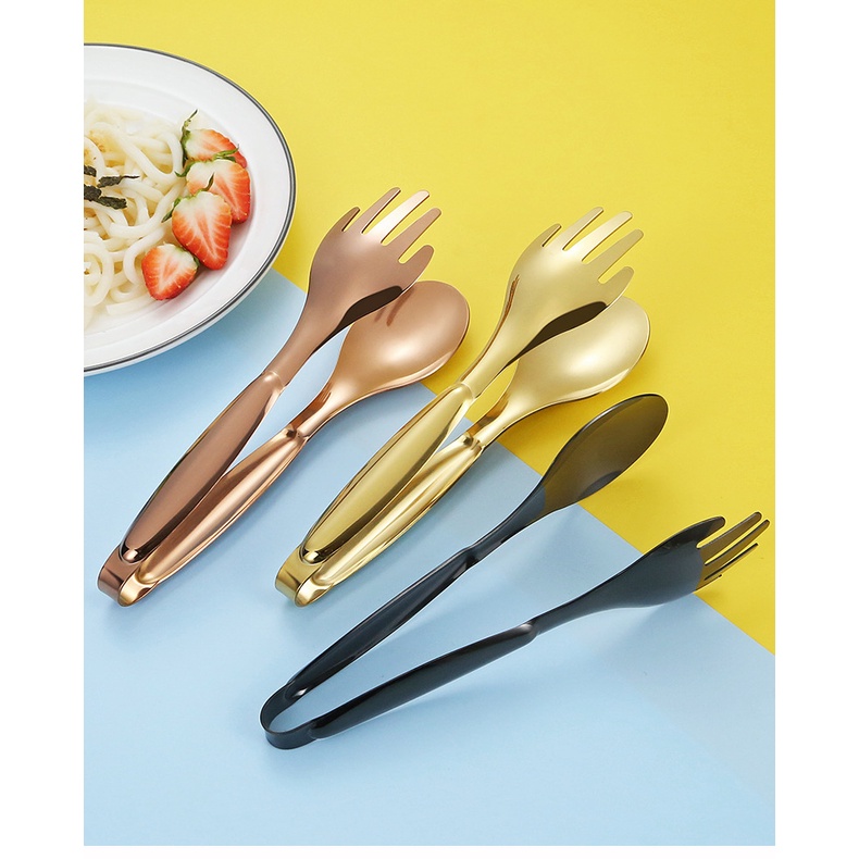 Kẹp Gắp Thức Ăn Bằng Thép Không Gỉ Thiết Kế Mới Độc Đáo Cho Nhà Bếp